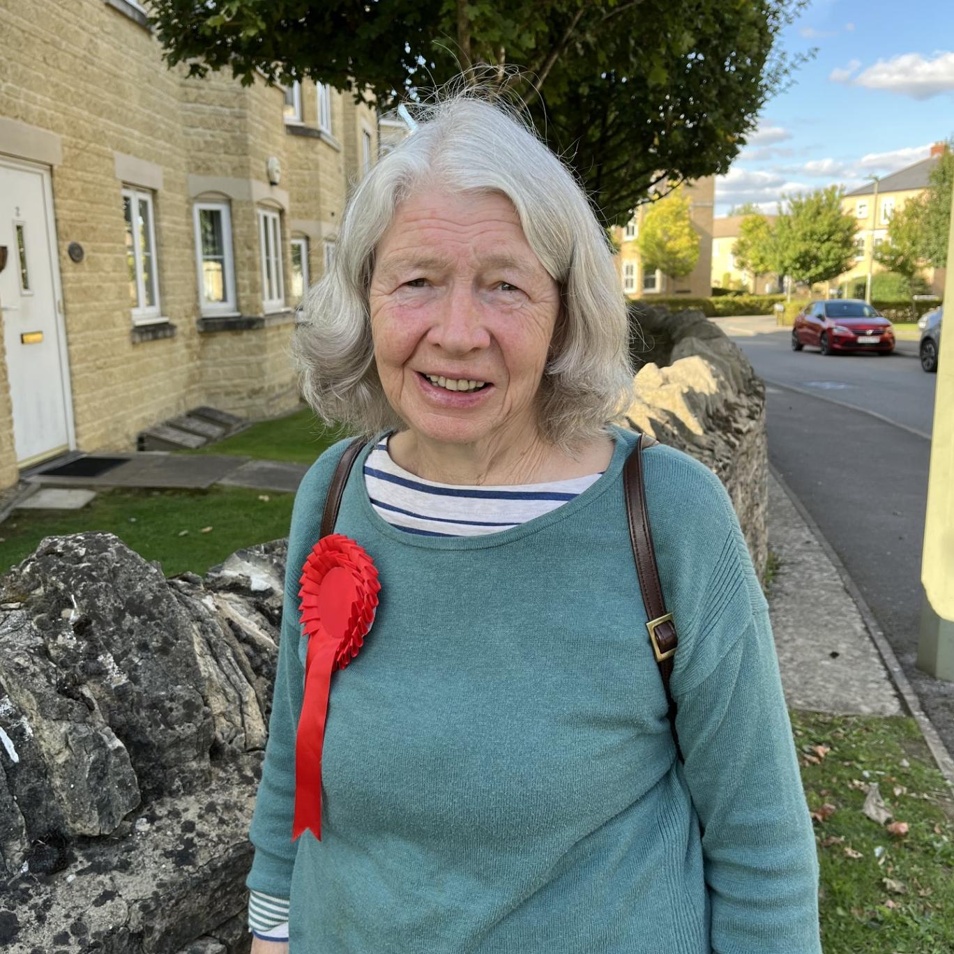 Labour candidate Yvonne Robineau pictured in Witney Central Ward